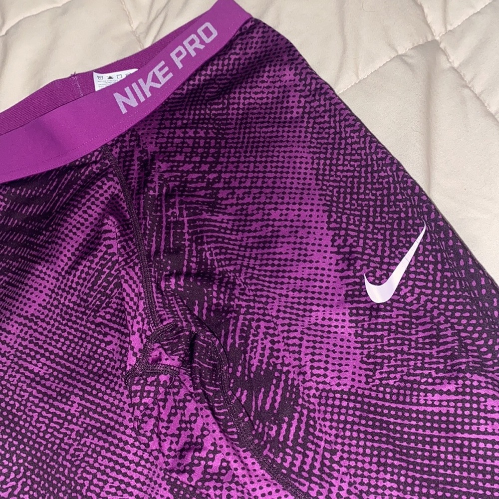Nike Pro- Purple Running Pants Youth Girls XL - Picture 3 of 5